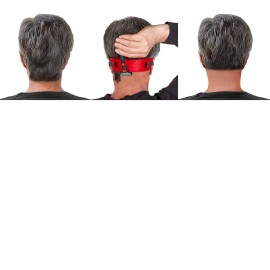 Quality Time Neck Hair Guide Premium, 2 Different Neckline Templates with All 4 Neck Hairline Styles; A Premium Adjustable Stencil/Guard for Haircut, Do It Yourself, Made in USA