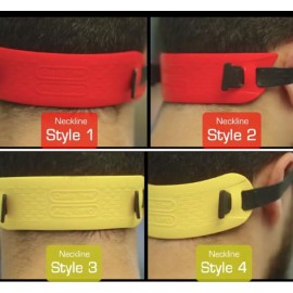Quality Time Neck Hair Guide Premium, 2 Different Neckline Templates with All 4 Neck Hairline Styles; A Premium Adjustable Stencil/Guard for Haircut, Do It Yourself, Made in USA