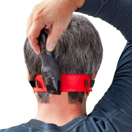Quality Time Neck Hair Guide Premium, 2 Different Neckline Templates with All 4 Neck Hairline Styles; A Premium Adjustable Stencil/Guard for Haircut, Do It Yourself, Made in USA