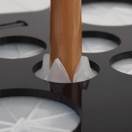 Lurrose Makeup Brush Drying Rack 14 Holes Makeup Brush Holder Stand Display Cosmetic Shelf Tools No Brush Lurrose Makeup Brush Drying Rack 14 Holes Makeup Brush Holder Stand Display Cosmetic Shelf Tools No Brush