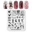 KADS Halloween Nail Plates Nail Stamp Templates Nail Art Stamping Kits with Pumpkin Ghost Skull Bat Image Plates for DIY Decoration (HA003)