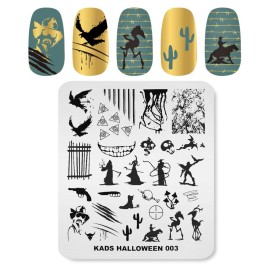 KADS Halloween Nail Plates Nail Stamp Templates Nail Art Stamping Kits with Pumpkin Ghost Skull Bat Image Plates for DIY Decoration (HA003) KADS Halloween Nail Plates Nail Stamp Templates Nail Art Stamping Kits with Pumpkin Ghost Skull Bat Image Plates for DIY Decoration (HA003)