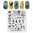 KADS Halloween Nail Plates Nail Stamp Templates Nail Art Stamping Kits with Pumpkin Ghost Skull Bat Image Plates for DIY Decoration (HA003)