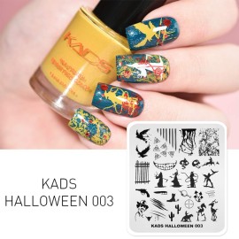 KADS Halloween Nail Plates Nail Stamp Templates Nail Art Stamping Kits with Pumpkin Ghost Skull Bat Image Plates for DIY Decoration (HA003) KADS Halloween Nail Plates Nail Stamp Templates Nail Art Stamping Kits with Pumpkin Ghost Skull Bat Image Plates for DIY Decoration (HA003)