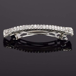 lasenersm Hair Clip, 2 Pieces Hair Accessory with Three Row Rhinestone Crystal, Hair Barrette Clip for Girls and Women, 2.75 in Length, Silver lasenersm Hair Clip, 2 Pieces Hair Accessory with Three Row Rhinestone Crystal, Hair Barrette Clip for Girls and Women, 2.75 in Length, Silver
