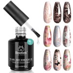 Beetles Nail Art Foil Glue Gel for Foil Stickers Nail Glue Transfer Tips Star Glues Nail Art Manicure DIY LED Lamp Required Soak Off 15ML 2 Bottle
