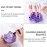 Silicon Makeup Brush Cleaner Mat with Brush Drying Manual Make up Brush Cleaner Cleanser Machine Cosmetic Brush Cleaning Pad+Makeup Brush Dry Cleaned Quick Color Removal Sponge Scrubber Tool(Purple)