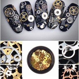 XINGZI 2Box (200-300PCS) Mixed Pattern Ultra-thin 3D Metal Steampunk Gears Charms DIY Pendant Clock Watch Wheel Gear Nail Studs Nail Art Decorations Alloy Manicure DIY Nail Tips Accessories XINGZI 2Box (200-300PCS) Mixed Pattern Ultra-thin 3D Metal Steampunk Gears Charms DIY Pendant Clock Watch Wheel Gear Nail Studs Nail Art Decorations Alloy Manicure DIY Nail Tips Accessories