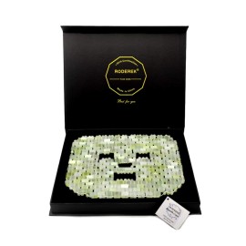 RODEREK Natural Jade face Mask, Hot or Cold Therapy Jade Mask for Relieving Face & Eye Puffiness Migraine, Beauty Massage Tools for Face Cooling Massager, Yoga Meditation Tools (Xiuyan Jade)