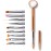 SILPECWEE 10-Piece Nail Art Brush Set - Nylon Head, Acrylic Handle - Multiple Brush Types for Nail Art, UV Gel, Makeup - Easy Storage - Perfect for Professionals and Beginners