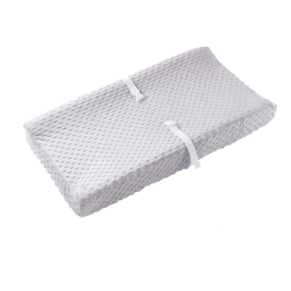 Baby Changing Pad Cover, Super Soft Plush Dot Diaper Changing Table Covers for Baby Girls and Boys, Ultra Comfortable, Safe for Babies, Fit 32/34\'\' x 16 Pad (Gray) Baby Changing Pad Cover, Super Soft Plush Dot Diaper Changing Table Covers for Baby Girls and Boys, Ultra Comfortable, Safe for Babies, Fit 32/34\'\' x 16 Pad (Gray)