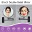 LANSI Wall Mounted Magnifying Makeup Mirror with 1X 10X Magnification and Extendable Arm, 8 Inch Double Sided Vanity Mirror for Bathroom, Wall Mirror for Teen Girls, Women, Matte Black