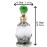 YU FENG Flower Perfume Bottles Empty Vintage Fancy Decorative Crystal Glass Perfume Vial(15ml,Green)