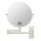 LANSI Wall Mounted Makeup Mirror, 1x/10x Double-Side Magnifying Mirror 8 Inch Vanity Mirror, 360 Extendable Arm Wall Mirror, Bathroom Mirror for Makeup or Shaving Nickel