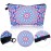 Chuangdi 6 Pieces Makeup Bag Toiletry Pouch Waterproof Cosmetic Bag with Zipper Travel Packing Pouch 8.7 x 5.3 Inch Small Cosmetic Organizer Accessory for Women and Men(Novelty Style)