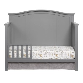 Oxford Baby Emerson Crib to Toddler Bed Guard Rail Conversion Kit, Dove Gray, GreenGuard Gold Certified