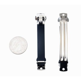 French Barrette Hair Clips for DIY Craft Project (Silver 80mm with Leather Protect) French Barrette Hair Clips for DIY Craft Project (Silver 80mm with Leather Protect)