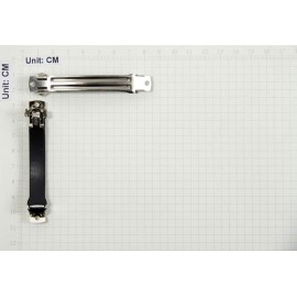 French Barrette Hair Clips for DIY Craft Project (Silver 80mm with Leather Protect) French Barrette Hair Clips for DIY Craft Project (Silver 80mm with Leather Protect)