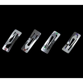 French Barrette Hair Clips for DIY Craft Project (Silver 80mm with Leather Protect) French Barrette Hair Clips for DIY Craft Project (Silver 80mm with Leather Protect)