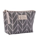 Shuiniba Portable Large Capacity Print Cosmetic Bag Travel Makeup Bag Toiletry Bags 8.3 x 5.1inch - Grey