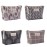 Shuiniba Portable Large Capacity Print Cosmetic Bag Travel Makeup Bag Toiletry Bags 8.3 x 5.1inch - Grey