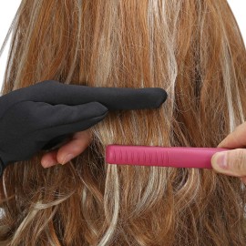 FALETO Professional Heat Resistant Gloves 3 Finger Mittens Protection Gloves for Barber Hair Styling Curling, Perming,Hair Straightening, Curling Wand and Flat Iron FALETO Professional Heat Resistant Gloves 3 Finger Mittens Protection Gloves for Barber Hair Styling Curling, Perming,Hair Straightening, Curling Wand and Flat Iron