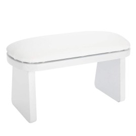 Nail Arm Rest,Manicure Hand Rest Cushion Arm Wrist Holder Mat,Faux Leather Manicure Nail Art Accessories Tool for home/Nail Solon(White)