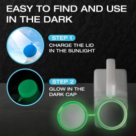 Urinals for Men Glow in The Dark Lid by Tilcare (2 Pack) - 32oz/1000mL Thick Plastic Mens Bedpan Bottle with Screw-on Lid - Spill Proof Urinary Chamber - Male Portable Travel Pee Bottles Urinals for Men Glow in The Dark Lid by Tilcare (2 Pack) - 32oz/1000mL Thick Plastic Mens Bedpan Bottle with Screw-on Lid - Spill Proof Urinary Chamber - Male Portable Travel Pee Bottles
