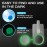 Urinals for Men Glow in The Dark Lid by Tilcare (2 Pack) - 32oz/1000mL Thick Plastic Mens Bedpan Bottle with Screw-on Lid - Spill Proof Urinary Chamber - Male Portable Travel Pee Bottles