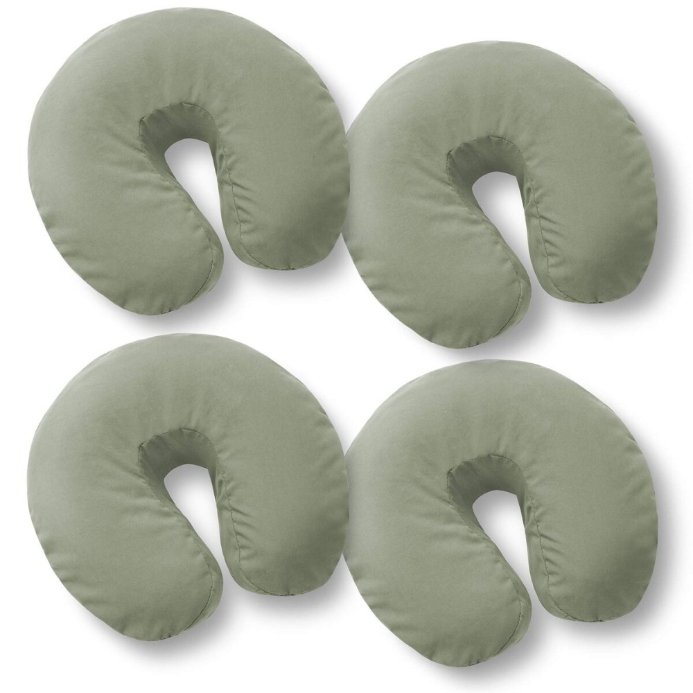 Saloniture 4-Pack Premium Microfiber Face Cradle Covers - Ultra Soft Fitted Massage Table Cradle Cover - Sage Green Saloniture 4-Pack Premium Microfiber Face Cradle Covers - Ultra Soft Fitted Massage Table Cradle Cover - Sage Green
