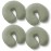 Saloniture 4-Pack Premium Microfiber Face Cradle Covers - Ultra Soft Fitted Massage Table Cradle Cover - Sage Green
