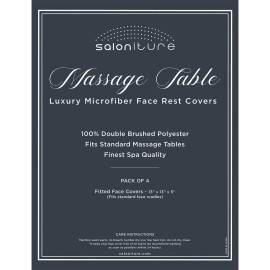 Saloniture 4-Pack Premium Microfiber Face Cradle Covers - Ultra Soft Fitted Massage Table Cradle Cover - Sage Green Saloniture 4-Pack Premium Microfiber Face Cradle Covers - Ultra Soft Fitted Massage Table Cradle Cover - Sage Green