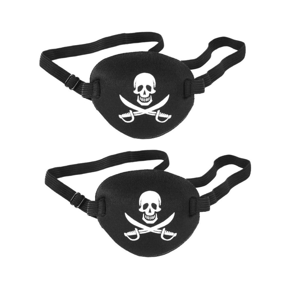 Tvoip 2Pcs Adult and Kids Eye Patch Pirate Skull Style Party Mask For Soft Adjustable Single Eye Cover For Amblyopia Lazy Strabismus Party Tvoip 2Pcs Adult and Kids Eye Patch Pirate Skull Style Party Mask For Soft Adjustable Single Eye Cover For Amblyopia Lazy Strabismus Party