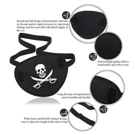 Tvoip 2Pcs Adult and Kids Eye Patch Pirate Skull Style Party Mask For Soft Adjustable Single Eye Cover For Amblyopia Lazy Strabismus Party Tvoip 2Pcs Adult and Kids Eye Patch Pirate Skull Style Party Mask For Soft Adjustable Single Eye Cover For Amblyopia Lazy Strabismus Party