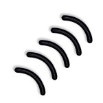 24 Pcs Curler Refill Eyelash Curler Refill Pads Silicone Rubber Curler Replacement Refills Pads for Universal Eyelash Curler Black