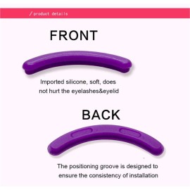 24 Pcs Curler Refill Eyelash Curler Refill Pads Silicone Rubber Curler Replacement Refills Pads for Universal Eyelash Curler Black