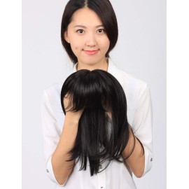 LesafeV Side-Part Straight Topper Clip in Forehead Hairpiece with Bangs for Women with Thin Hair 10 Light Brown LesafeV Side-Part Straight Topper Clip in Forehead Hairpiece with Bangs for Women with Thin Hair 10 Light Brown