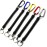 Longdex Fishing Lanyard 5PCS Stretchy Spiral Coil Keychain Fishing Lanyard with Color Carabiner