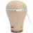 GEX 22 Canvas Cork Wig Block Mannequin Head for Wig Making Drying Styling Display with Table C Clamp Stand Holder (Light Brown 22)