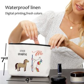 Blue Leaves Mothers Day for Grandma Gifts, Grandma Birthday Gift, Makeup Bag, Make Up Pouch, Unicorn Cosmetic Bag, Funny Handle Bag, Prize for Grandma Blue Leaves Mothers Day for Grandma Gifts, Grandma Birthday Gift, Makeup Bag, Make Up Pouch, Unicorn Cosmetic Bag, Funny Handle Bag, Prize for Grandma