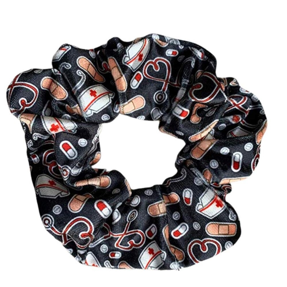 Infinity Collection Nurse Scrunchie, Hair Ties, and Nursing Elastics Gift