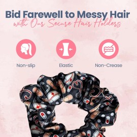 Infinity Collection Nurse Scrunchie, Hair Ties, and Nursing Elastics Gift