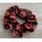 Sportybella Basketball Hair Tie, Orange, Premium Velvet, No Crease, Hair Accessories for Basketball Players and Fans, Great Gift