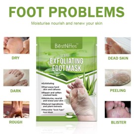 Foot Peel Mask Peach (5 Packs), Deep Moisturizing Exfoliating Socks, Dry Cracked Feet Repair Dead Skin Remover, Soft Baby Feet Peeling Mask (Aloe Vera) Foot Peel Mask Peach (5 Packs), Deep Moisturizing Exfoliating Socks, Dry Cracked Feet Repair Dead Skin Remover, Soft Baby Feet Peeling Mask (Aloe Vera)