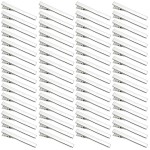 60 Pcs Alligator Curl Clips, Bantoye 2.56 Inch Flat Single Prong Clips Hair Accessories for Hair Styling, Coloring, Silver