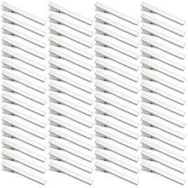 60 Pcs Alligator Curl Clips, Bantoye 2.56 Inch Flat Single Prong Clips Hair Accessories for Hair Styling, Coloring, Silver 60 Pcs Alligator Curl Clips, Bantoye 2.56 Inch Flat Single Prong Clips Hair Accessories for Hair Styling, Coloring, Silver