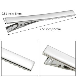 60 Pcs Alligator Curl Clips, Bantoye 2.56 Inch Flat Single Prong Clips Hair Accessories for Hair Styling, Coloring, Silver 60 Pcs Alligator Curl Clips, Bantoye 2.56 Inch Flat Single Prong Clips Hair Accessories for Hair Styling, Coloring, Silver