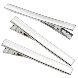 60 Pcs Alligator Curl Clips, Bantoye 2.56 Inch Flat Single Prong Clips Hair Accessories for Hair Styling, Coloring, Silver 60 Pcs Alligator Curl Clips, Bantoye 2.56 Inch Flat Single Prong Clips Hair Accessories for Hair Styling, Coloring, Silver