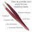 Tweezers - Surgical Grade Stainless Steel - Slant Tip for Expert Eyebrow Shaping and Facial Hair Removal - with Protective Pouch - Best Tweezer for Men and Women (Ruby Red)