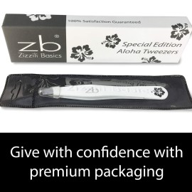 Zizzili Basics Tweezers - Special Edition Aloha Slant Tip Tweezer - Best Tweezers for Eyebrow, Facial Hair Removal and Your Precision Needs Zizzili Basics Tweezers - Special Edition Aloha Slant Tip Tweezer - Best Tweezers for Eyebrow, Facial Hair Removal and Your Precision Needs
